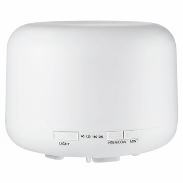 LifeShopping 香氛水氧機 500ml 附遙控器 彩光  CAAD026C  無印風 白色