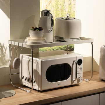 【含稅/免運】 廚房微波爐架置物架臺面多功能儲物烤箱電飯鍋煲收納神器收納架子