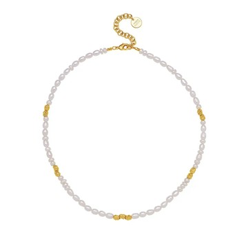 月映金礦淡水珍珠項鍊