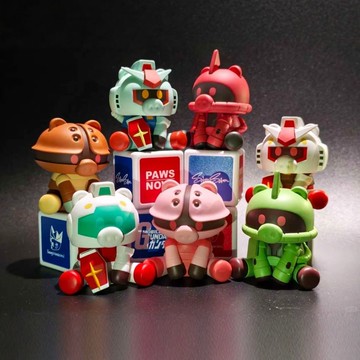 ✨店長優選✨【新款】萬代SAMSAM Gundam-Play高達豬鼻子盲盒潮玩桌面擺件手辦