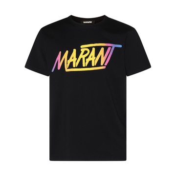 Marant - Black Cotton Logo T-shirt