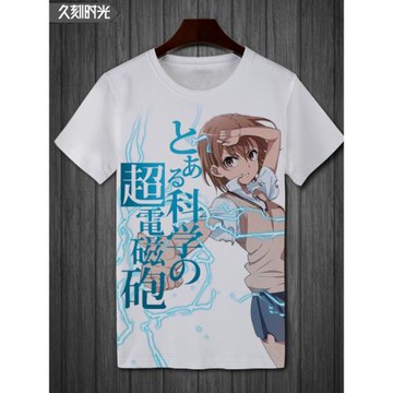 春夏御坂美琴炮姐動漫短袖T恤青少年半截袖男女汗衫大碼衣學生裝