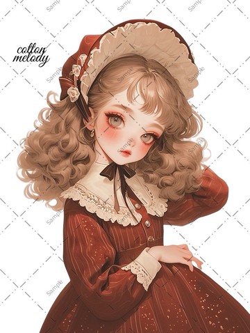 原創貼紙 no.1063 人物貼紙 原創貼紙 人物貼紙 女孩貼紙 原創人物貼紙