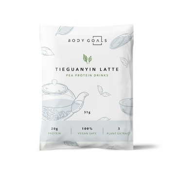 Body Goals 多效豌豆蛋白飲-觀音拿鐵口味 隨手包12入組(31g/包12包/盒)