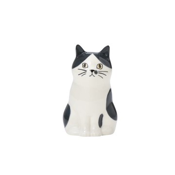 日本Magnets可愛動物系列貓咪造型陶瓷筆筒花瓶擺飾(八字眉貓)