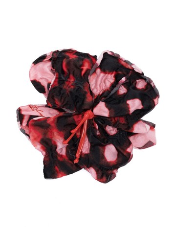 Gianluca Capannolo - logo-charm flower-detailing pin - women - Polyester - One Size - Red