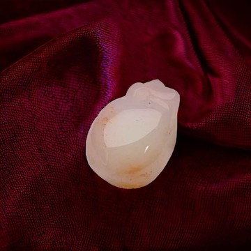 【願‧平安】冰種飄紅翡翠福袋項鍊 | 天然緬甸玉翡翠A貨 | 送禮