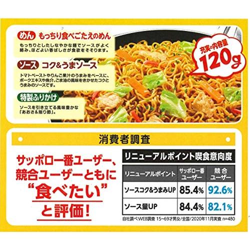 サッポロ ソースやきそば 120g×5食入 ×6個