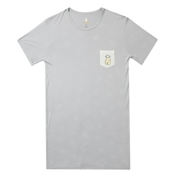 baa baa sheepz 抱抱羊 長版家居服 居家洋裝  M  灰色
