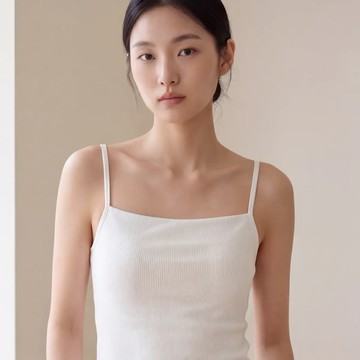BEBE SILK  真絲混紡一字領 Bratop - 白色-L