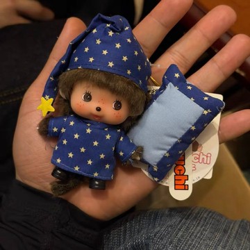 (僅娃衣)Monchhichi萌趣趣“藍色波點睡衣”蒙奇奇公仔替換衣服