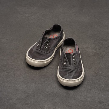 西班牙國民帆布鞋 CIENTA 86777 01 黑色 洗舊布料 童鞋