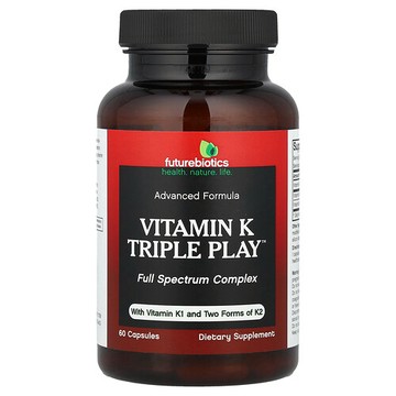 Futurebiotics, 維生素 K Triple Play™，60 粒膠囊