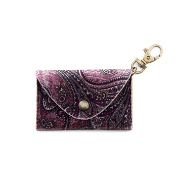 RightOn Paisley Pick Pouch Keychain / 變形蟲 Pick皮套 皮袋 鑰匙圈 Burgundy