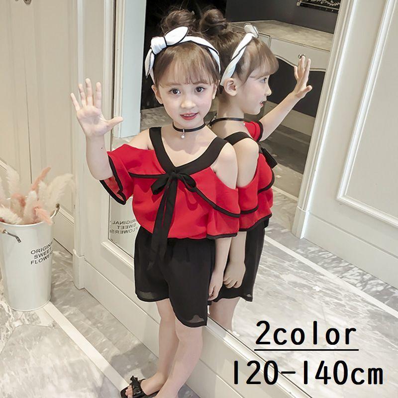セットアップ 上下セット 子供服 キッズ ジュニア 女の子 ブラウス ショートパンツ 半袖 リボン オープンショルダー フリル シフォン かわいい お 通販 LINEポイント最大0.5%GET LINEショッピング 子供服 上下セット 可愛い セットアップ 半袖シャツ ショートパンツ 女の子 フリル シャツ ショートパンツ ハートロゴ 引き紐 カジュアル ふんわり 通気 明るい ハートロゴ ルームウェア 普段着 華やか グリーン ピンク 120 130 140 150 160 170