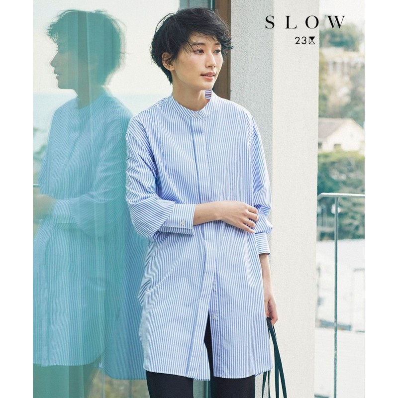 オンワード】 23区>トップス 【SLOW】Soft Wash Shirting チュニック ...