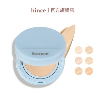 【hince】沁膚煥顏柔霧氣墊 (12g/6色) | 霧面、自然 、遮瑕 | 官方旗艦店