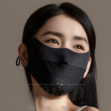 無痕冰絲無痕防曬口罩 透氣口罩 UPF50+護眼角抗光老防曬面罩 防紫外透氣遮陽護眼角面罩 口罩 水洗重複使用 防曬口罩