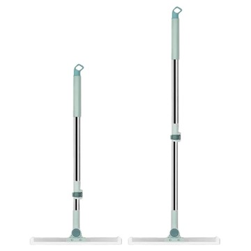 家適通 加厚款 可伸縮矽膠刮水掃把 乾濕兩用 一沖即淨 懸掛設計 可180°旋轉  35cm + 52cm + 78~126cm  1組