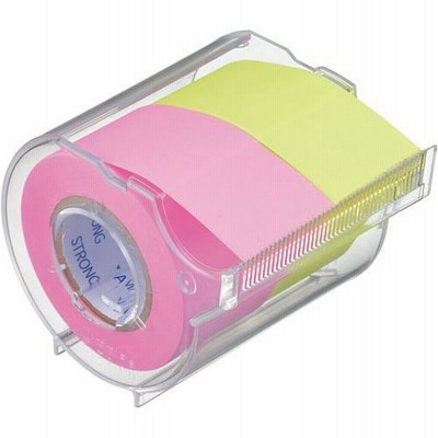 ヤマト メモックロールテープ強粘着　カッター付　２５ｍｍ２巻×１０ｍ PRK-25CH-RL