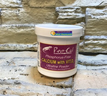 【西高地水族坊】美國Rep-cal 鈣添加(強化維生素D3) 爬蟲超細鈣粉-96g