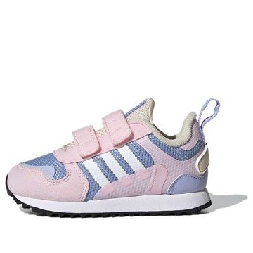 (TD) adidas Originals ZX 700 HD Retro Casual Fashion Sneakers 'Pink Purple Wonder White'