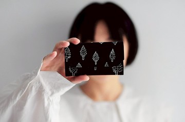 墨黑森林 帆布包 可水洗紙 零錢包 手工製作 環保天然材質 超輕量