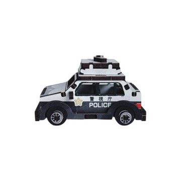 【DIY手作】迷你拼拼車-日本警車 創意手作 特色玩具 木質