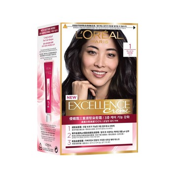 [家速配]巴黎萊雅優媚霜三重護髮染髮霜-1自然黑