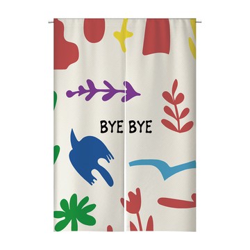 【客製化門簾】【贈桿發票】免打孔門簾 一片式門簾 居酒屋門簾 穿桿門簾 半遮光門簾 日本門簾 對開短門簾 門廉