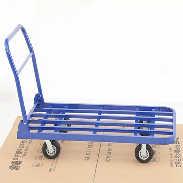 貨物手推車 [樂錦家居]手推車 搬運車 折疊平板手拉車 拖車 工地家用載貨（承重750斤 90*60CM 5吋輪）