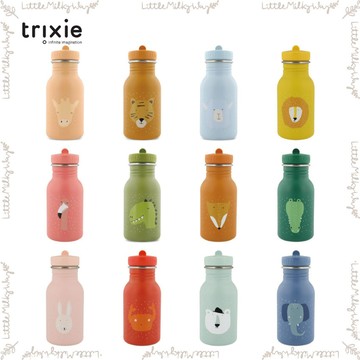 【LMW親子選品】🌿 比利時Trixie - 動物愛喝水隨身瓶350ml🌿多款可選 兒童水壺 兒童直飲不鏽鋼水壺