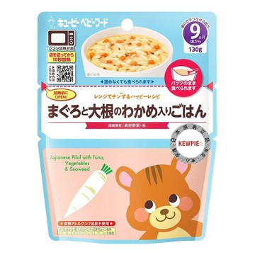 9m+ 海帶芽野菜鮪魚粥 130g 日本 KEWPIE 丘比 MA-91 寶寶快樂食譜系列 副食品 即食 寶寶粥 q比