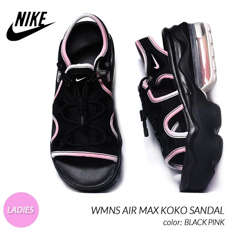 NIKE WMNS AIR MAX KOKO SANDAL BLACK PINK ナイキ ウィメンズ エアマックス ココ サンダル スニーカー (  黒 ピンク レディース DM6187-010 ) | LINEショッピング