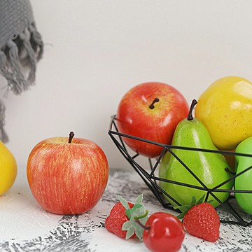 仿真水果道具 素描靜物 擺拍用 蘋果 草莓 梨子 檸檬 辣椒 拍照道具 擬真水果 擬真蔬果【BlueCat】【RI2099】