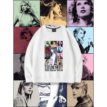 泰勒斯威夫特衛衣霉霉TheErasTour巡演上衣圓領演唱會周邊潮