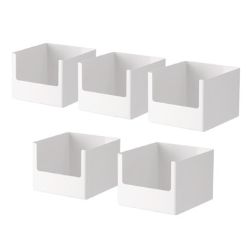 hoi!(組)懶角落直角整理收納盒-大 5入組