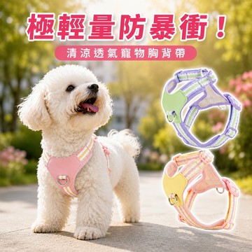 狗狗胸背帶 貓咪胸背帶 包覆款 防暴衝 小中型犬貓牽繩 寵物用品 牽繩-321寶貝屋