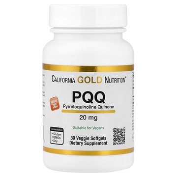 California Gold Nutrition, PQQ 素食膠囊，20 毫克，30 粒