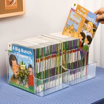 桌面書架收納置物架床頭柜上飄窗臺亞克力辦公室雜志文件整理小架