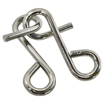 Moulin Roty 益智金屬環 雙生結  銀色  1盒