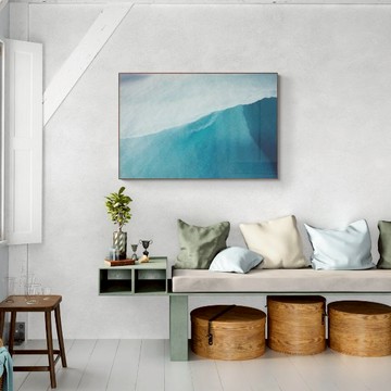 LIGHTO  攝影掛畫｜藍色三重奏 | apo - 藍色三重奏-60x90cm 黑胡桃色鋁框