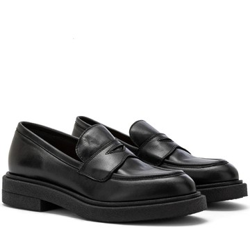 CARMENS BROOK CLAM LOAFERS 黑色女款鞋子