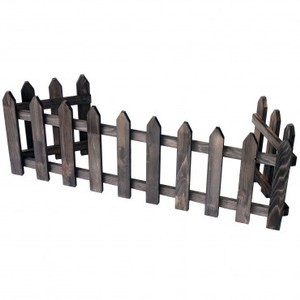 ㄇ型圍籬-燻木色146cm