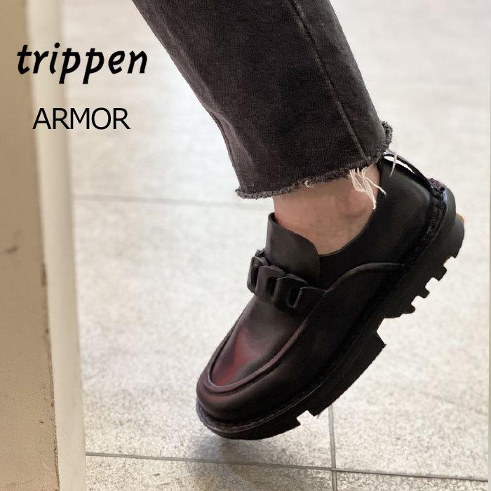 最大5万円OFFクーポン！ 【超美品】trippen Armor ローファー black 37