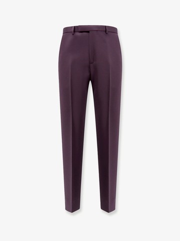 Wool trouser with gucci embossed embroidery - GUCCI - gender_Man
