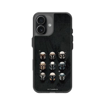 iPhone 17 Clear (相機按鈕) 酷墨灰 - Star Wars - The Mandalorian - 曼達洛人頭盔
