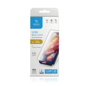 imos 保護貼 螢幕貼 玻璃貼 德國萊茵 低藍光 適 iphone 16 15 14 13