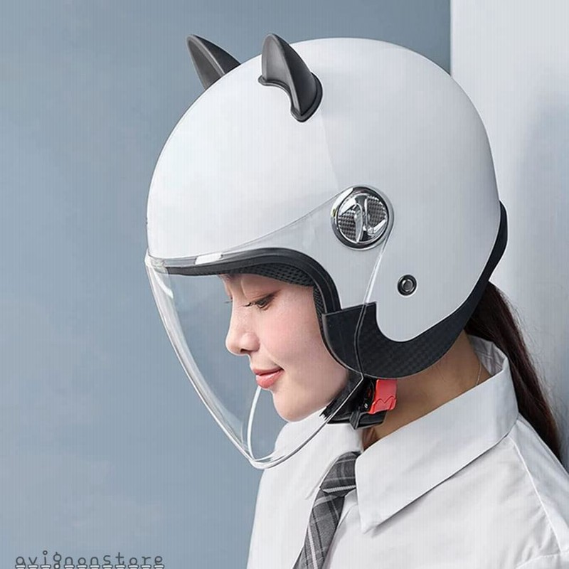 バイクヘルメット 可愛い猫耳バイクヘルメット 日焼け対策 カワイイ M