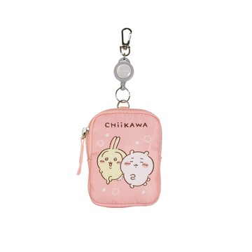 吉伊卡哇-Chiikawa伸縮票卡零錢包-蜜桃粉 IMCHL02PK